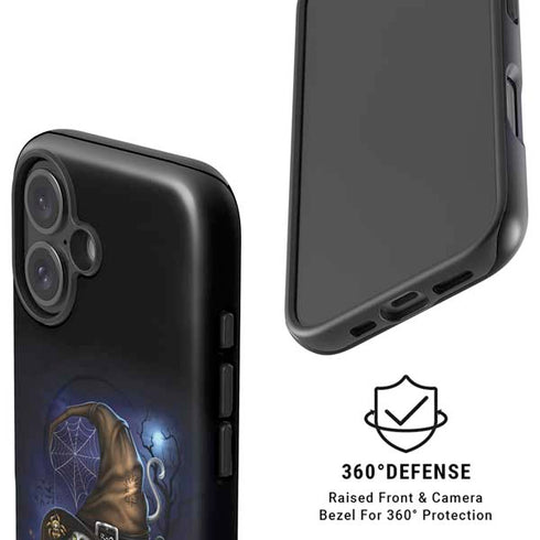 Halloween Cat and Jack O Lantern Pumpkin by Sarah Richter iPhone 16 Plus Magsafe Impact Case